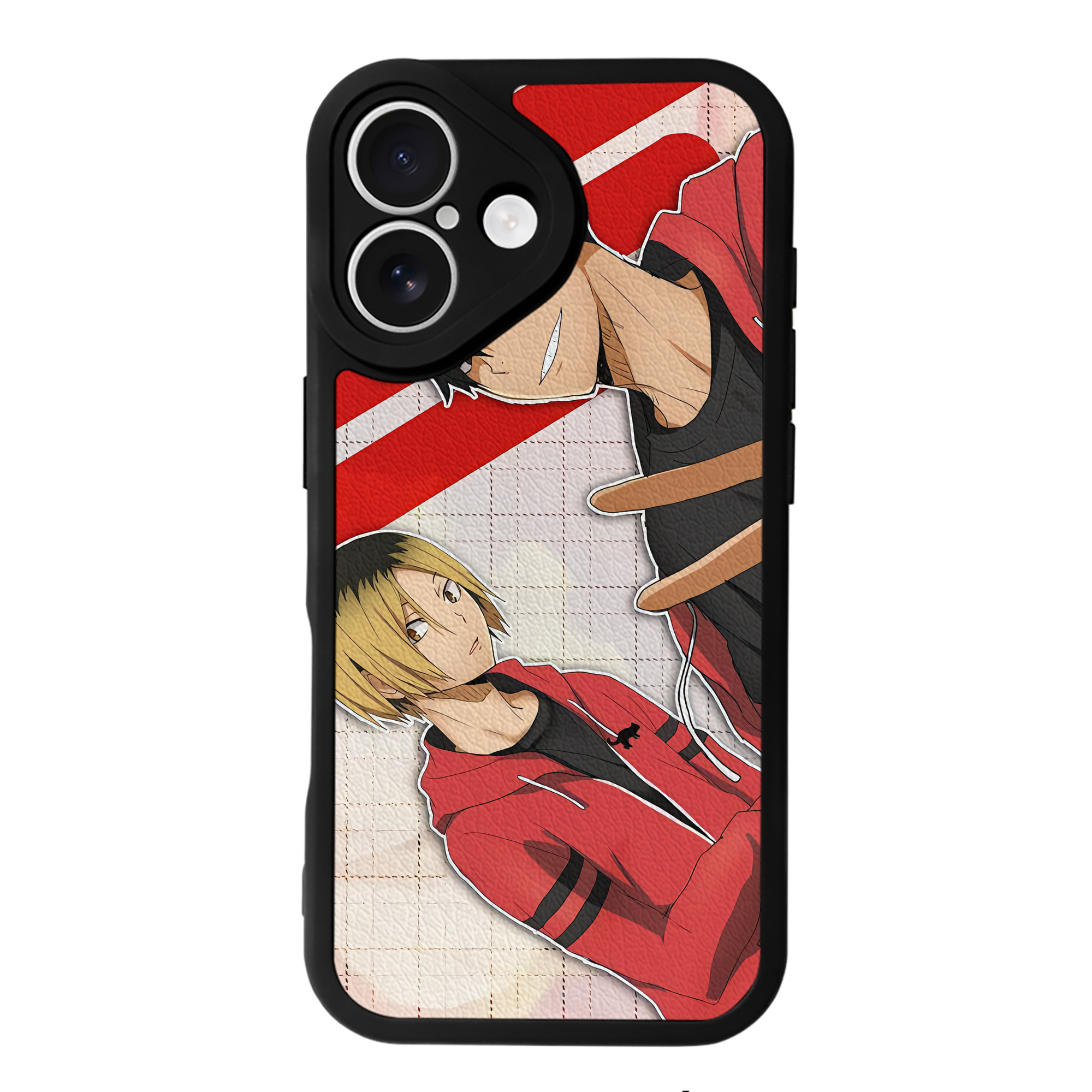 （画像用） ハイキュー!! Haikyu!! 【iPhone 16シリーズ対応】シリコンスマホケース（レザー調） 材質：シリコン
